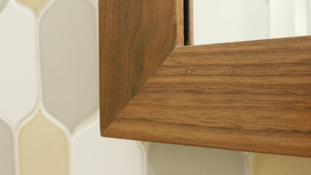 Walnut profile #324 with semi-gloss polyurethane